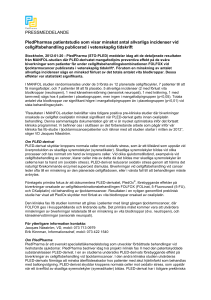 PRESSMEDDELANDE PledPharmas patientstudie
