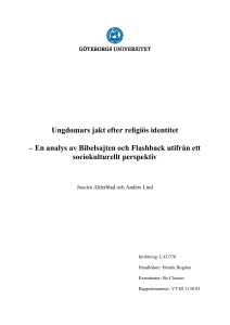 Ungdomars jakt efter religiös identitet