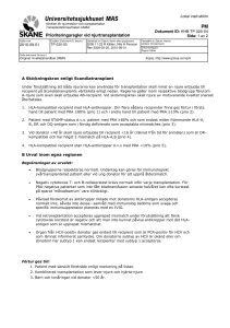 Prioriteringsregler vid njurtransplantation
