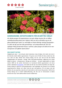 Sustainergies annons