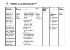 Temaplan: Immun – Hud – Infektion, Termin 7 (2 veckor)