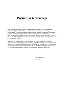 Psykiatrisk terminologi