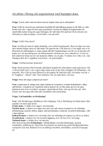 Hur man arbetar i företag och organisationer med begreppet skam