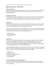 Mindfulness grupper – Hösten 2017