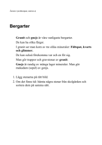 Bergarter - Skolresurs