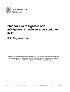 Plan för lika rättigheter och möjligheter