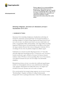 Mänskliga rättigheter, demokrati och rättsstatens