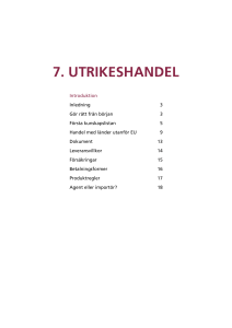 7. UTRIKESHANDEL