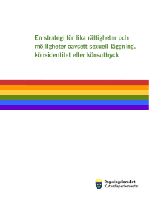 En strategi för lika rättigheter och möjligheter