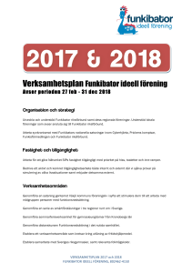 Verksamhetsplan 2017/2018