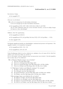 Lektionsblad 2, on 3/9 2008