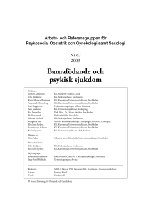 Barnafödande och psykisk sjukdom