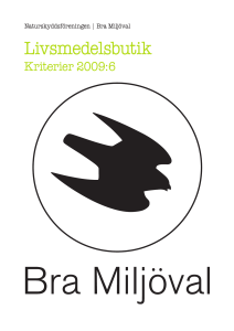 Livsmedelsbutik - Naturskyddsföreningen