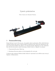 Ljusets polarisation
