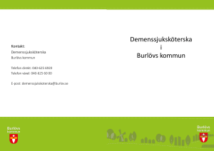 Demenssjuksköterska i Burlövs kommun