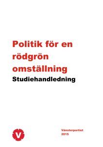 Röd rubrik - Vänsterpartiet