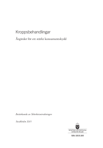 Kroppsbehandlingar Åtgärder för ett stärkt
