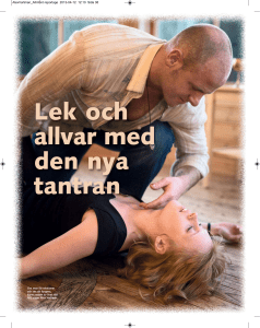 Lek och allvar med den nya tantran