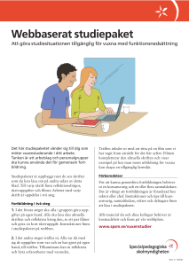 Webbaserat studiepaket