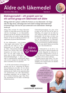 Äldre och läkemedel - Landstinget Blekinge