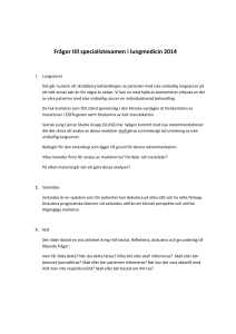 Frågor till specialistexamen i lungmedicin 2014