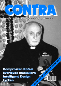 Domprosten Rofael överlevde massakern Intelligent Design