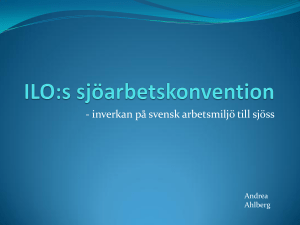 ILO:s sjöarbetskonvention - SAN-Nytt