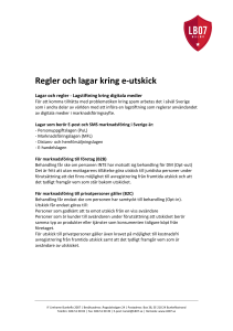 Regler och lagar kring e-utskick