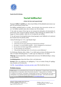Social hållbarhet