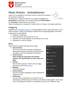 Vklass förskola - vårdnadshavare