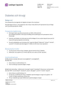 Diabetes och kirurgi