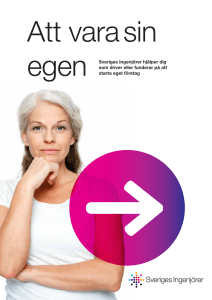 egen Sveriges Ingenjörer hjälper dig som driver eller funderar på att
