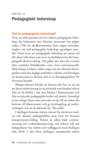Pedagogiskt ledarskap