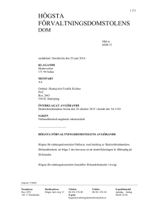 Mål nr 6600-15 - Högsta förvaltningsdomstolen