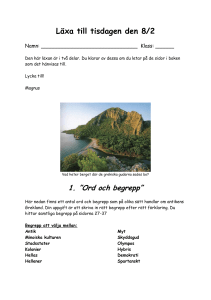 Läxa till tisdagen den 8/2