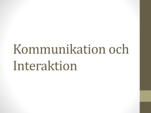 Kommunikation och interaktion File - TFE