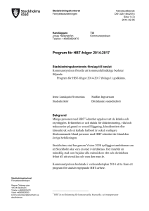 Program för HBT-frågor 2014-2017