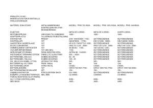 prislista 101001 reservation för eventuella prisjusteringar - Ev
