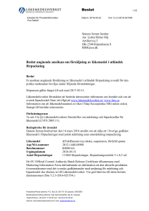 Beslut Läkemedelsverket diTekiBooster