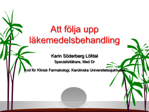 Att följa upp läkemedelsbehandling
