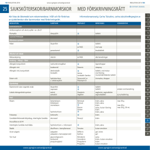 25 sjuksköterskor/barnmorskor med förskrivningsrätt - Mun-H