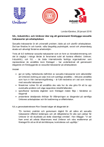 IUL, IndustriALL och Unilever åtar sig att gemensamt