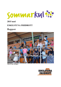Rapport - Eskilstuna Friidrott