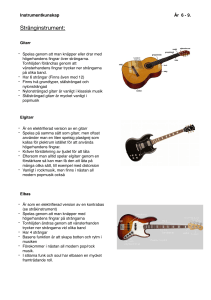 Instrumentkunskap år 6