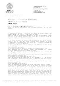 Brevmall - Filosofiska institutionen