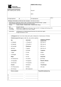 REMISS KEMI, peroral glukosbelastning - CLV