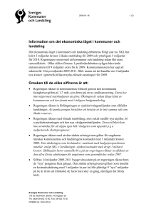 Information om det ekonomiska läget i kommuner och landsting