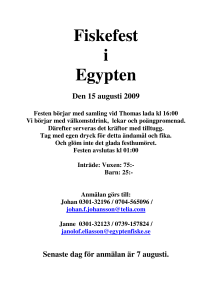 Fiskefest i Egypten