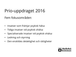 Prio-uppdraget 2016