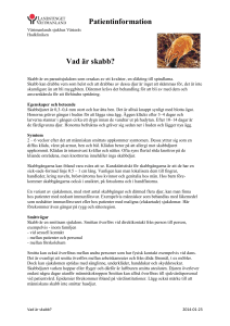 Patientinformation Vad är skabb?